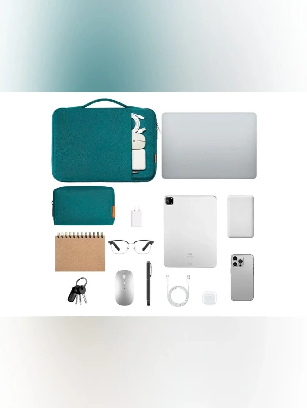 Domiso 17.3 inch Laptop Sleeve w/Accessories Bag